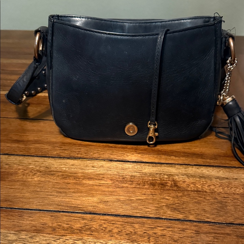 Michael Kors Black and Gold Studded Crossbody - Picture 12 of 12